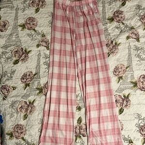 Small Pink and White Pajama Pants